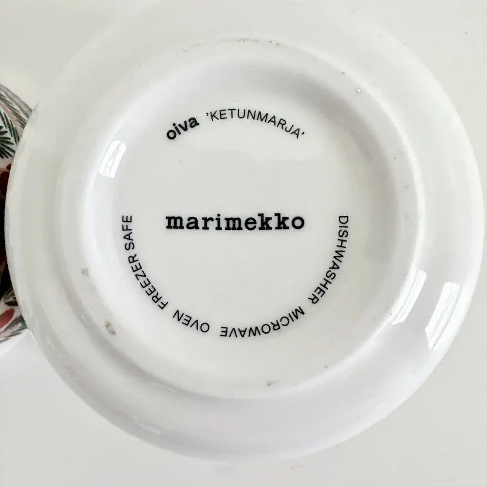 MERIMEKKO OIVA KETUNMARJA BOWLS SET OF 2 RED FOX
